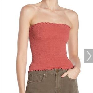 Nation LTD smocked tube top NWT